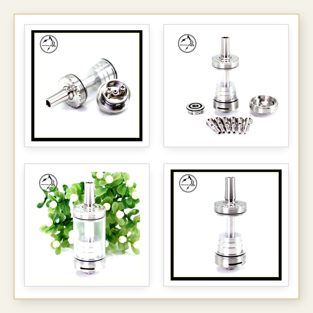 Vaping Air - Wolfcoolvape Minister MTL RTA 4.5ml リビルド可能なタンクアトマイザー、調整可能なエアピン付きでパーソナライズされたベイピング体験を提供