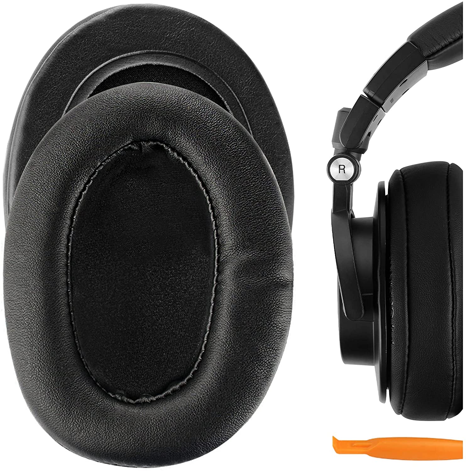 Audio Technica Headphone Ath-M20X - オーディオテクニカ ATH-M50X、M40X、M30X、M20X、M10X ヘッドホン用、高性能プロテインレザー製交換イヤーパッド