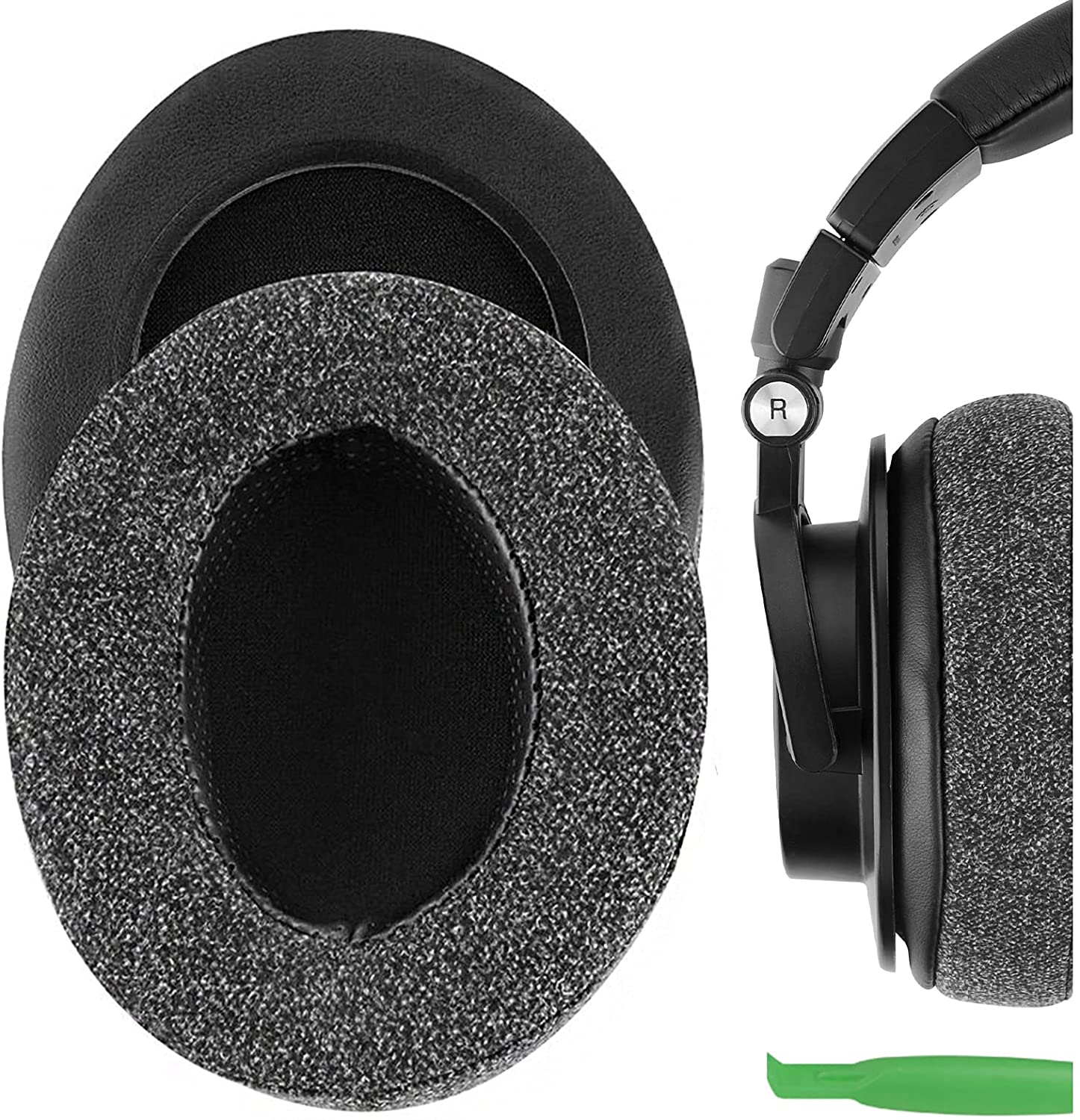 Audio Technica Headphone Ath-M20X - オーディオテクニカ ATH-M50XBT、ATH-M50X、M40X、M30X、M20X、M10X、ATH-ANC9 ヘッドホン用、快適なリネン素材の交換用イヤーパッド