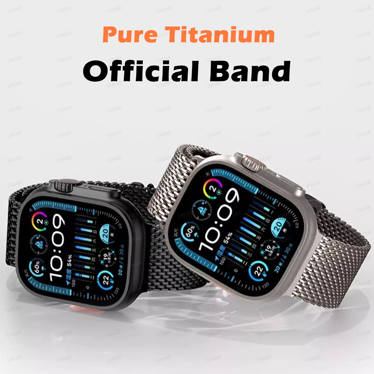 VWAR チタン製ミラネーゼループ Apple Watch  - Mesh Coil Strip のレビューと価格